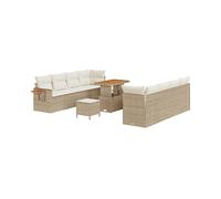 DIVANI DA GIARDINO VIDAXL Polyrattan, 55x90x71 cm