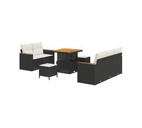 DIVANI DA GIARDINO VIDAXL Polyrattan, 71x80x80 cm