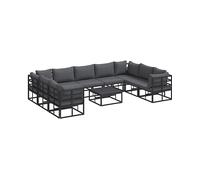 DIVANI DA GIARDINO VIDAXL Set con Cuscino, Alluminio, 71.5x71.5x71 cm