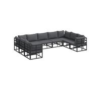 DIVANI DA GIARDINO VIDAXL Set con cuscino, Alluminio, 71x71.5x71.5 cm