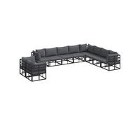 DIVANI DA GIARDINO VIDAXL Set con cuscino, Alluminio, 71x71x71.5 cm