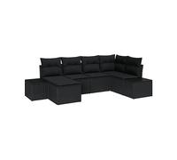 DIVANI DA GIARDINO VIDAXL Set da 6 pezzi, in polyrattan, 154 x 264 x 85 cm