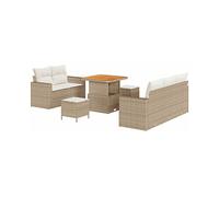 DIVANI DA GIARDINO VIDAXL Set da 8 pcs, Poly-Rattan, 80x80x71 cm