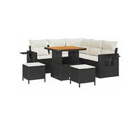 DIVANI DA GIARDINO VIDAXL Set da 9 pezzi, Polyrattan, 219x219x85 cm