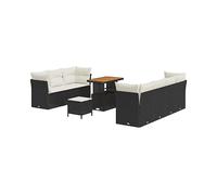 DIVANI DA GIARDINO VIDAXL Set di divano modulare per esterni, Polyrattan e 55x90x71 cm