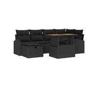 DIVANI DA GIARDINO VIDAXL Set di lettini modulari da giorno, 7 pezzi, in polyrattan, 55 x 100 x 73 cm