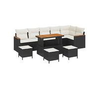 DIVANI DA GIARDINO VIDAXL Set di modulari per esterni, Poliratán sintetico, 71x110x55 cm