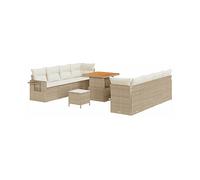 DIVANI DA GIARDINO VIDAXL Set di modulari per esterni, Poly-rattan e 80x80x71 cm