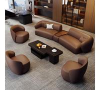 Divani dalla forma irregolare, divani da ufficio leggeri, di lusso e di alta gamma, sedie for reception, riunioni e trattative in uffici vendita, hall di hotel e aree di sosta aziendali(Set c 3.24m)
