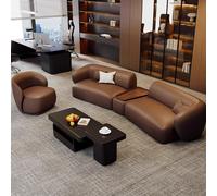 Divani dalla forma irregolare, divani da ufficio leggeri, di lusso e di alta gamma, sedie for reception, riunioni e trattative in uffici vendita, hall di hotel e aree di sosta aziendali(Set a 3.68m)