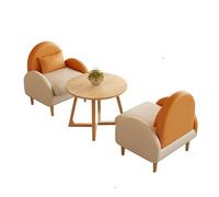 Divani Di Sedile Dell'amore Della Metà Secolo, Comodo Divano Di Loveet In Pelle Napa, Divano Mini Divano Da 2 Posti Con Gambe In Legno Per Piccoli Appartamenti Per Ufficio Camera D G