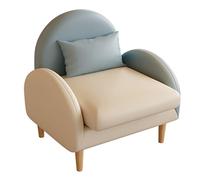 Divani Di Sedile Dell'amore Della Metà Secolo, Comodo Divano Di Loveet In Pelle Napa, Divano Mini Divano Da 2 Posti Con Gambe In Legno Per Piccoli Appartamenti Per Ufficio Camera D B