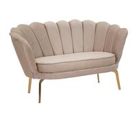 Divano 2 Posti 136x76x78 cm in Tessuto Imbottito