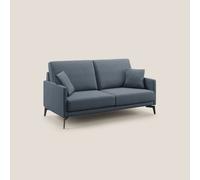 Divano 2 Posti 140x94x90 cm in Tessuto Blu