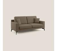 Divano 2 Posti 146x95x91 cm in Tessuto Marrone