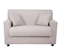 Divano 2 posti Beige - tessuto sfoderabile 124 cm BOLOGNA