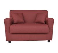 Divano 2 posti Bordeaux - tessuto sfoderabile 124 cm BOLOGNA