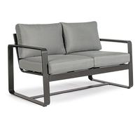 Divano 2 Posti con cuscini Merrigan Antracite Bizzotto Cod.0663110