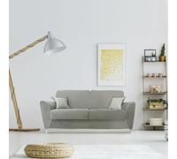 Divano 2 posti in tessuto sfoderabile imbottito JABEL 158 cm color grigio