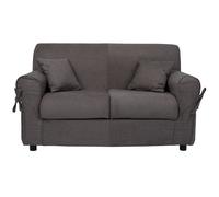 Divano 2 posti tessuto sfoderabile imbottito VERONA 150cm GRIGIO SCURO