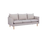 Divano 3 da interno in tessuto e legno con cuscini removibili Spring Place