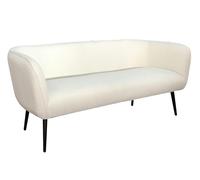 Divano 3 Posti 175x70x68h cm Avril Bianco Bouclè