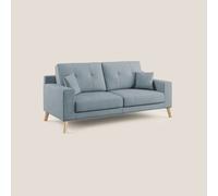 Divano 3 Posti 186x95x91 cm in Tessuto Carta Da Zucchero