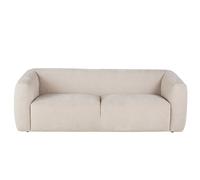 Divano 3 posti effetto velluto riciclato beige