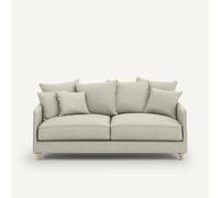Divano 3P convertibile in tweed, Lazare Bianco 3 posti
