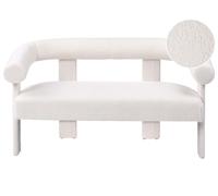 Divano a 2 posti Boucle bianco sporco Ilbro