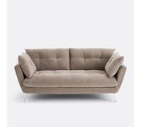 Divano a 3, 4 o 5 posti in poliestere screziato, Tomas Marrone 3 posti