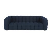 Divano a 3/4 posti in tessuto bouclé blu notte