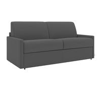 Divano a 3 posti convertibile Express in tessuto CALIFE - grigio - letto 140 cm - materasso 22 cm - Ventosa unica