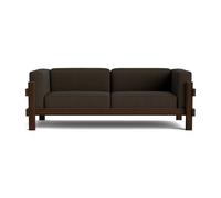 Divano A 3 Posti Kube Marrone Scuro/Remix 356