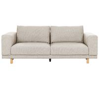 Divano a 3 posti tessuto beige Nivala