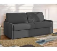 Divano a 4 posti convertibile Express in tessuto CALIFE - grigio - letto 160 cm - materasso 22 cm - Ventosa unica
