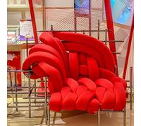 Divano a Due Posti, Divano Decorativo dal Gusto Artistico Lungo 60", Struttura in Metallo + Spugna ad Alta Densità, for Soggiorno, Studio Fotografico, Bar, Galleria D'arte