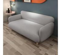 Divano A Due Posti, Divano In Similpelle Con Gambe Ispessite, Seduta Imbottita In Materiale A Doppio Strato, Struttura In Legno Massello, Comodi Divani Imbottiti A 2 Posti(D,140cm)