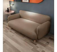 Divano A Due Posti, Divano In Similpelle Con Gambe Ispessite, Seduta Imbottita In Materiale A Doppio Strato, Struttura In Legno Massello, Comodi Divani Imbottiti A 2 Posti(C,140cm)