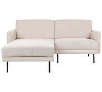 Divano angolare 2 posti tessuto beige destro BREDA