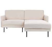Divano angolare 2 posti tessuto beige sinistro BREDA