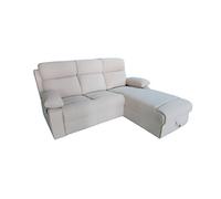 Divano Angolare Recliner 3 Post Con Penisola Contenitore Sinistra Beige