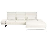 Divano angolare tessuto bianco sporco lato sinistro IKAST