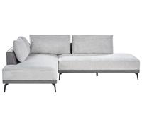 Divano angolare tessuto grigio lato destro MYKEN