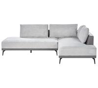 Divano angolare tessuto grigio lato sinistro MYKEN