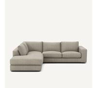 Divano angolare tweed, Skander Beige angolo destro