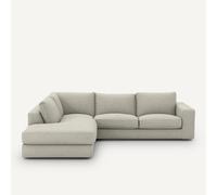 Divano angolare tweed, Skander Bianco angolo destro