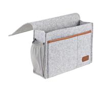 Divano Armrest Organizer - Gray, 6-Pocket Storage, Bedside Bed Pocket, Universal Fit Design, Removable Washable Cover, Reinforced Stitching | Living Room, Dorm, RV, Recliner, Office Chair, Reading