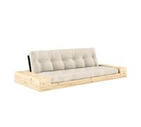 Divano Base con contenitore laterale, nero/914 in lino