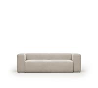 Divano Blok 3 posti in ciniglia beige 240 cm FSC Mix Credit